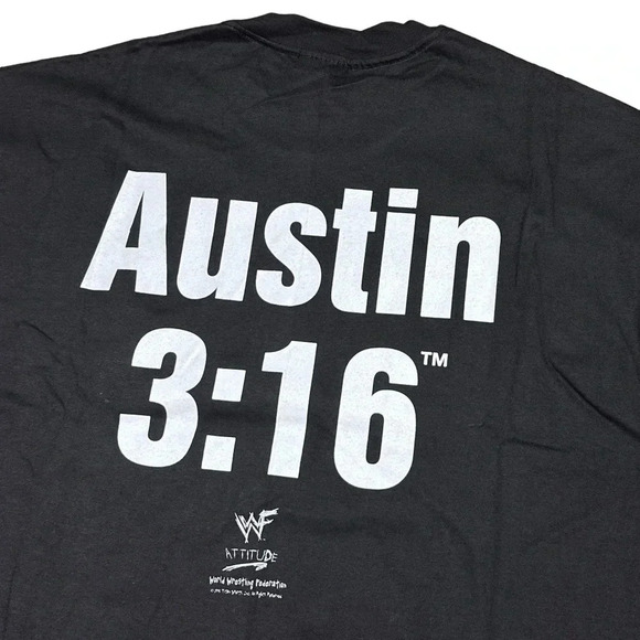 NWT Vintage Deadstock WWF Stone Cold Steve Austin Whoop Ass Beer T Shirt Mens XL - Picture 5 of 9